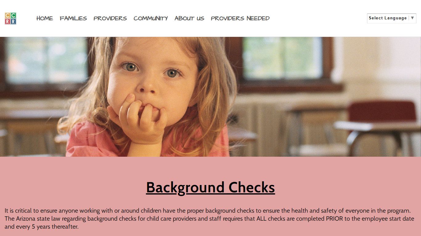 Background Checks - CCR&R - Arizona